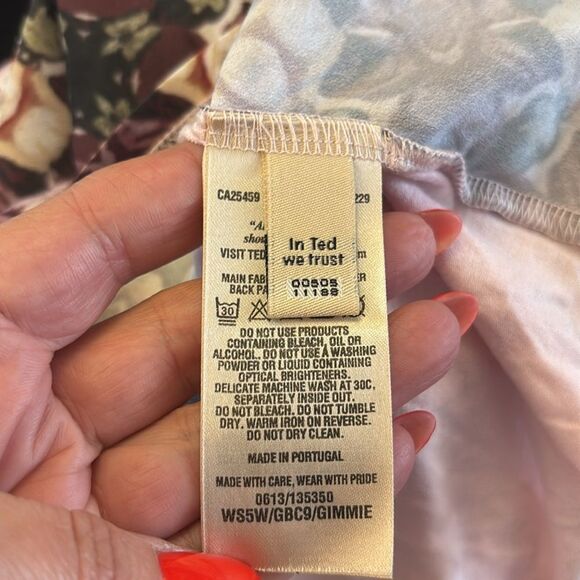 Ted Baker Floral Patterned Women's Top, L - Picture 7 of 8